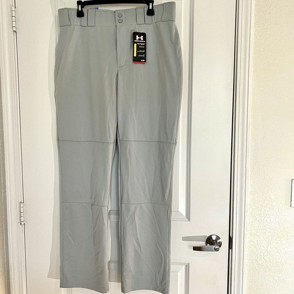 NEW Under Armour Men's X-Large Compression HeatGear Baseball Pants Solid Grey - Picture 1 of 11